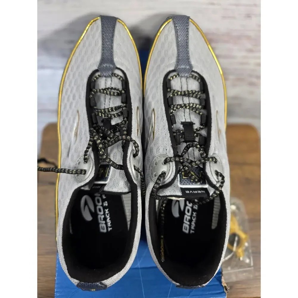 Brooks Nerve LD Grey unisex Track Spikes Size 8